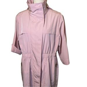 Ali Ro Light Pink Anorak Jacket 12 Packable Hood